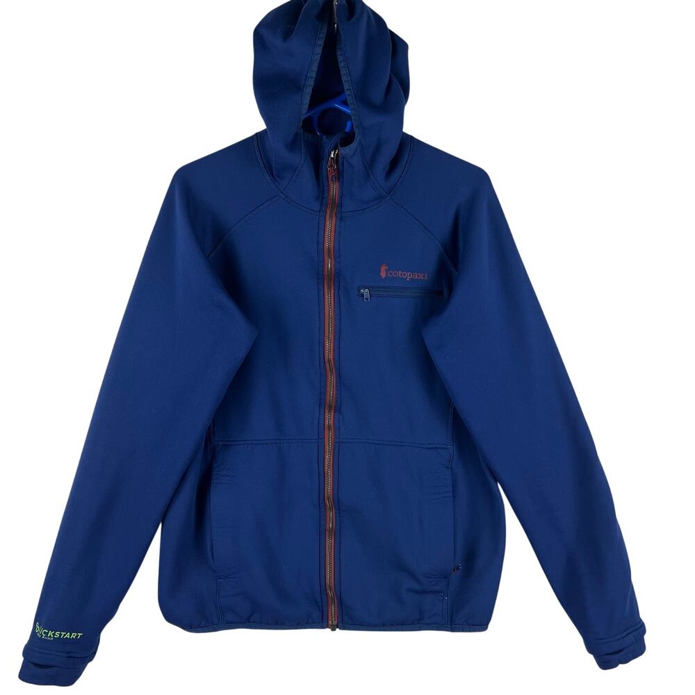 Cotopaxi Blue Womens Sweatshirt SZ LG Hoodie Full Zip Up Outdoor Polartec